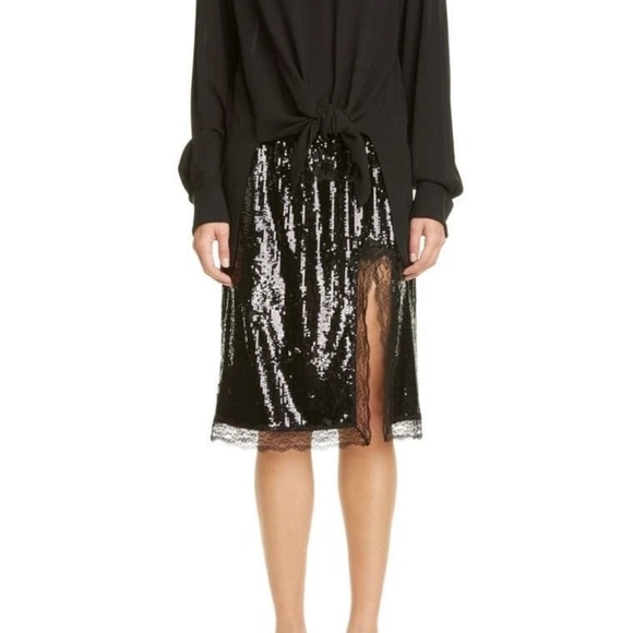 Elegant Black Sequin Skirt - Picture 8 of 8